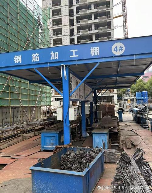 贵港钢筋加工棚成品工地钢筋堆放架塔吊围栏厂家